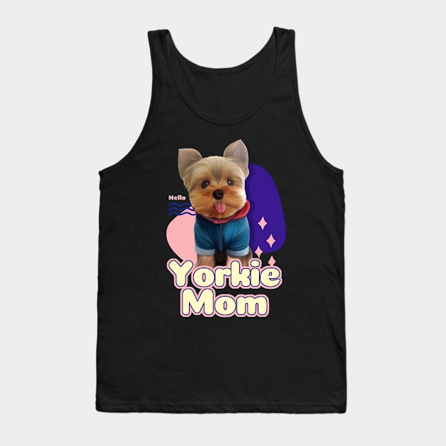 Yorkie mom Tank Top by Puppy & cute